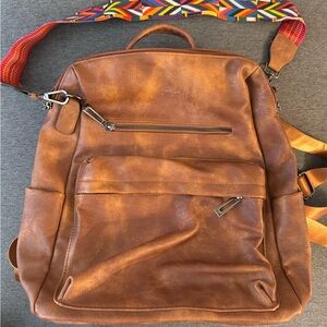 Brown Back Pack/Purse